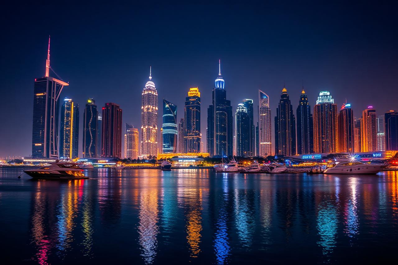 Dubai Marina at Night